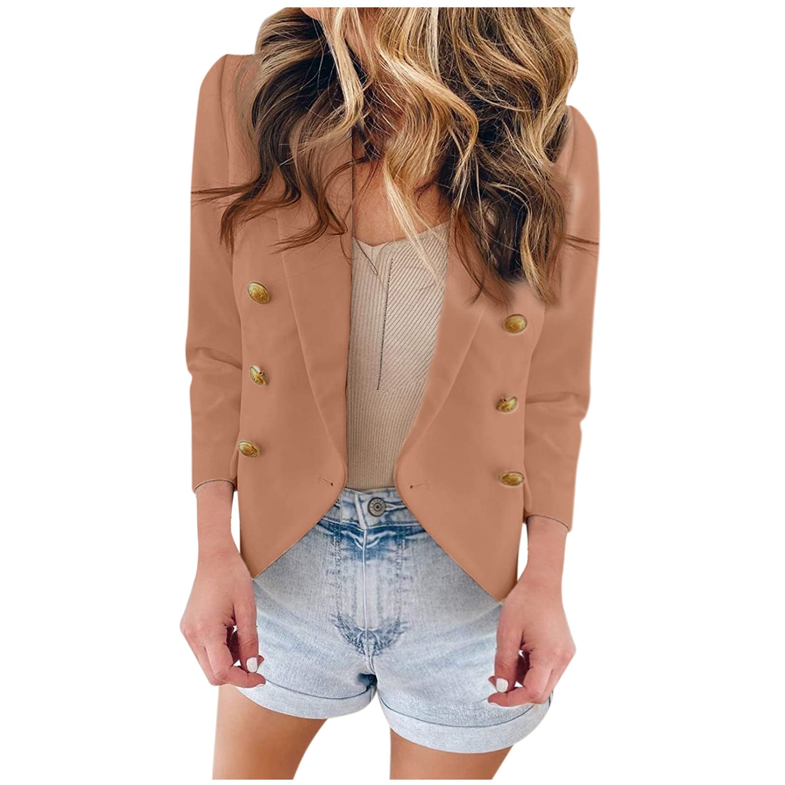 Lightweight Women's Cardigan Sweater - Long Sleeve Open Front Casual Jacket with Slim Lapel for Office Wear | Perfect for Work, Layering & Everyday Comfort