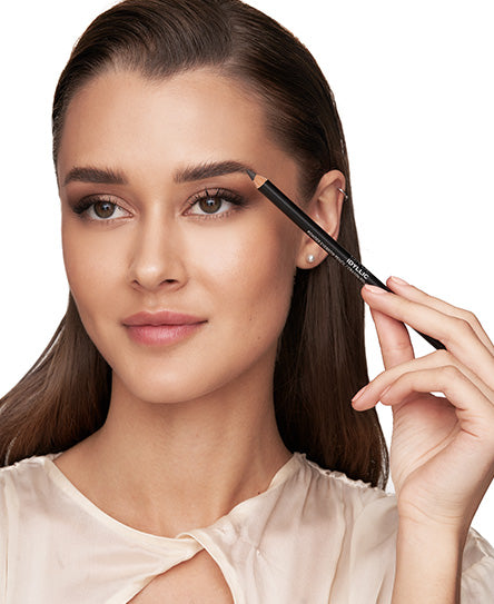 Idyllic Powder Eyebrow Pencil - 60 Soft Black | Natural Look, Long-Lasting & Waterproof | Perfect for Everyday Makeup & Professional Use