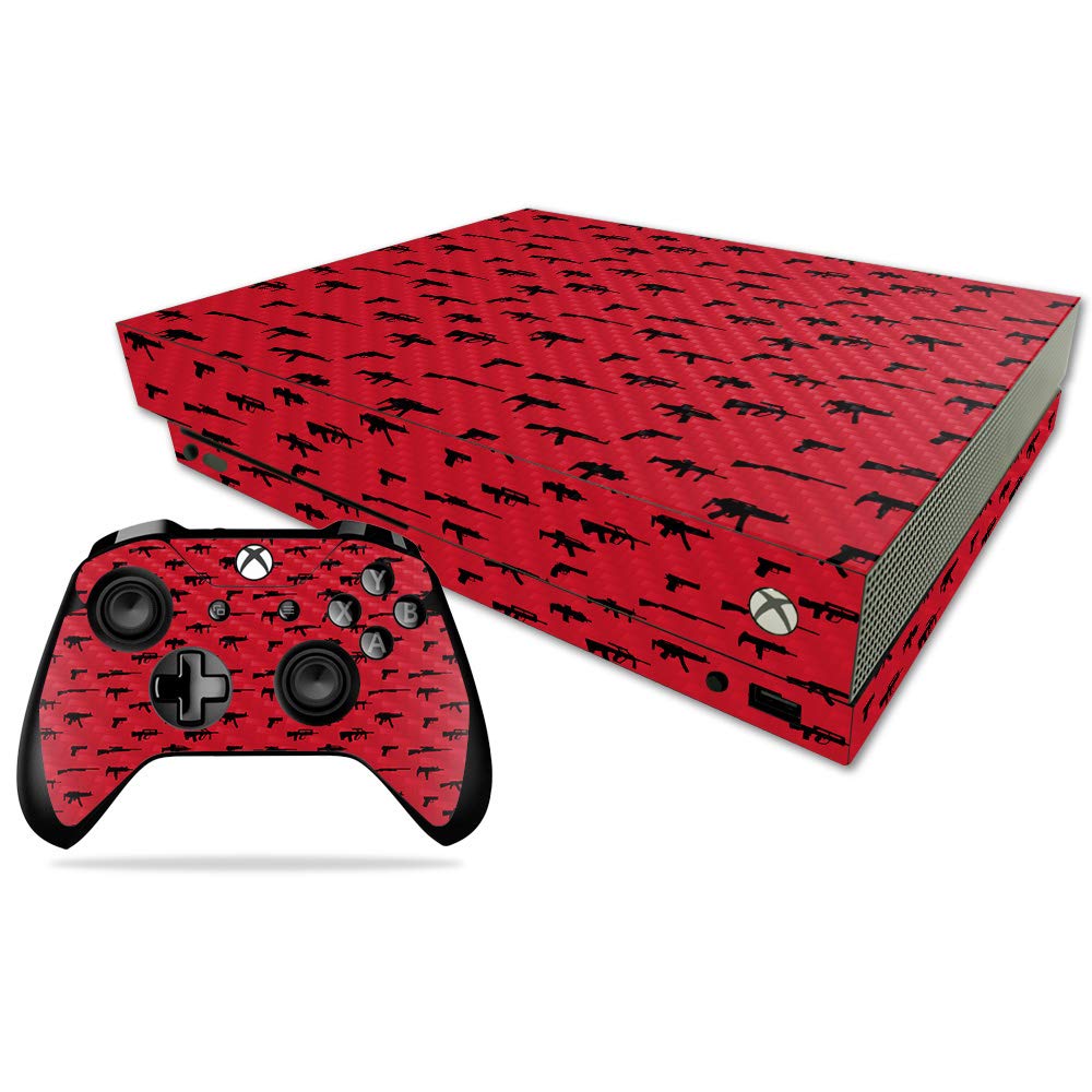 Carbon Fiber Skin for Xbox One X - Durable Protective Cover for Gaming