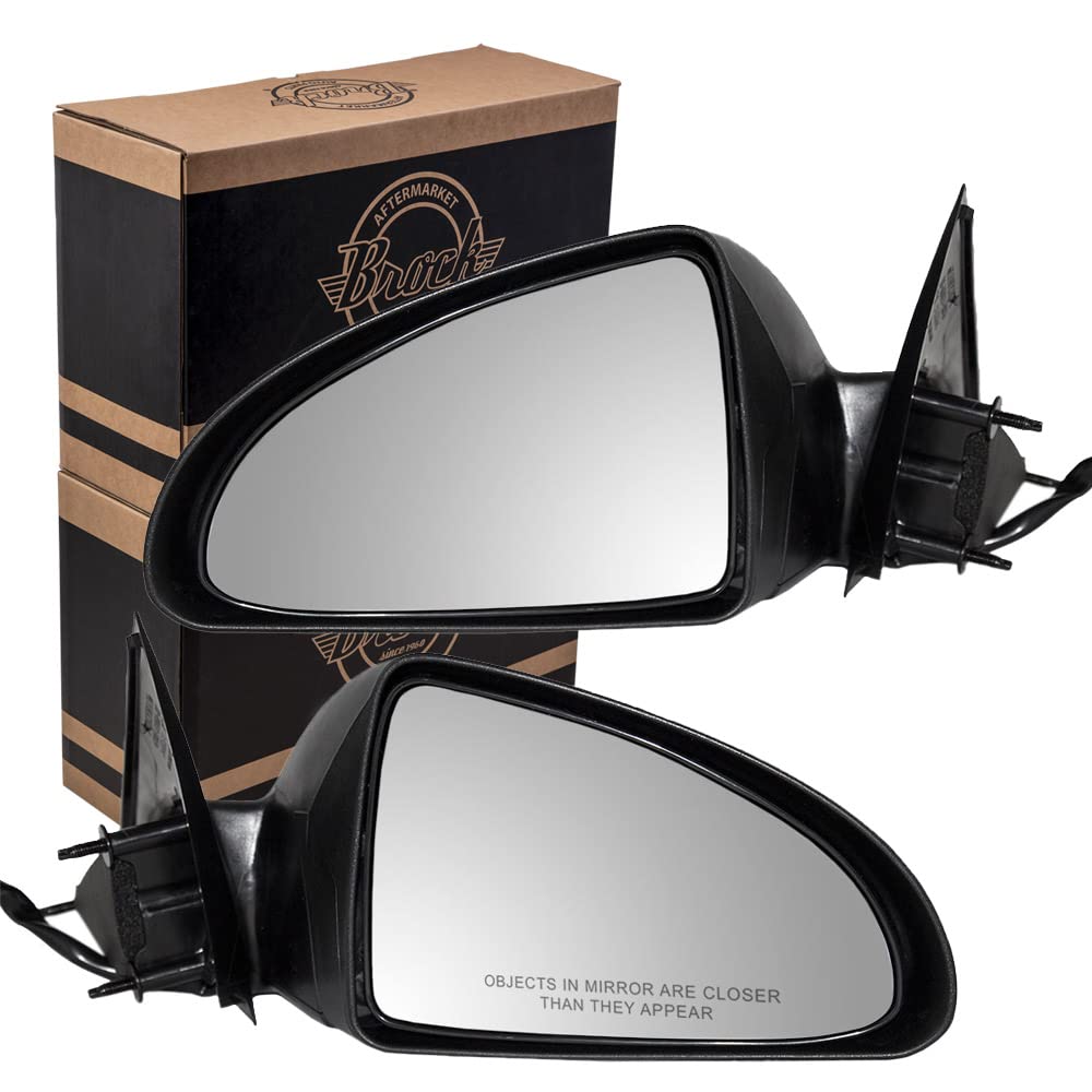 2005-2010 Pontiac G6 Sedan Replacement Power Side Mirrors Set - Textured Driver & Passenger Side Door Mirrors for Enhanced Visibility & Safety (Perfect for Daily Commuting, Parking & Highway Driving)