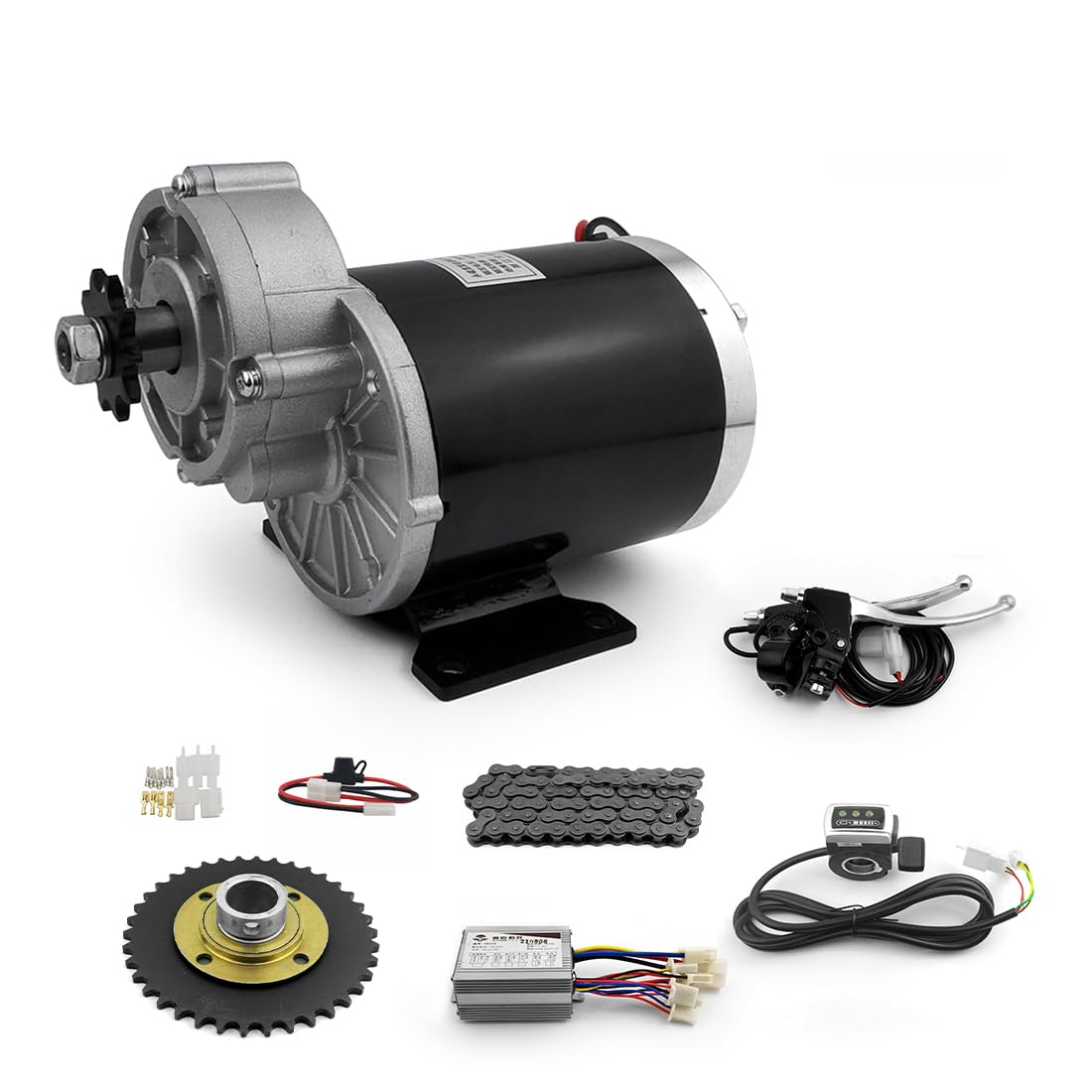 48V 450W Electric Tricycle Conversion Kit with MY1020Z Brushed Gear Motor - Upgrade Your E-Rickshaw or Cargo Trike - Perfect for Urban Delivery, Food Vending & Eco-Friendly Transportation
