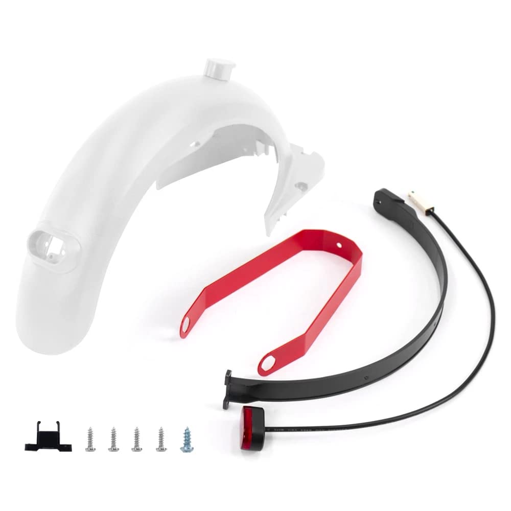 Ninebot Max G30/G30LP Electric Scooter Rear Fender with LED Taillight - Durable Replacement Mudguard Bracket Accessory for Commuting & Outdoor Riding