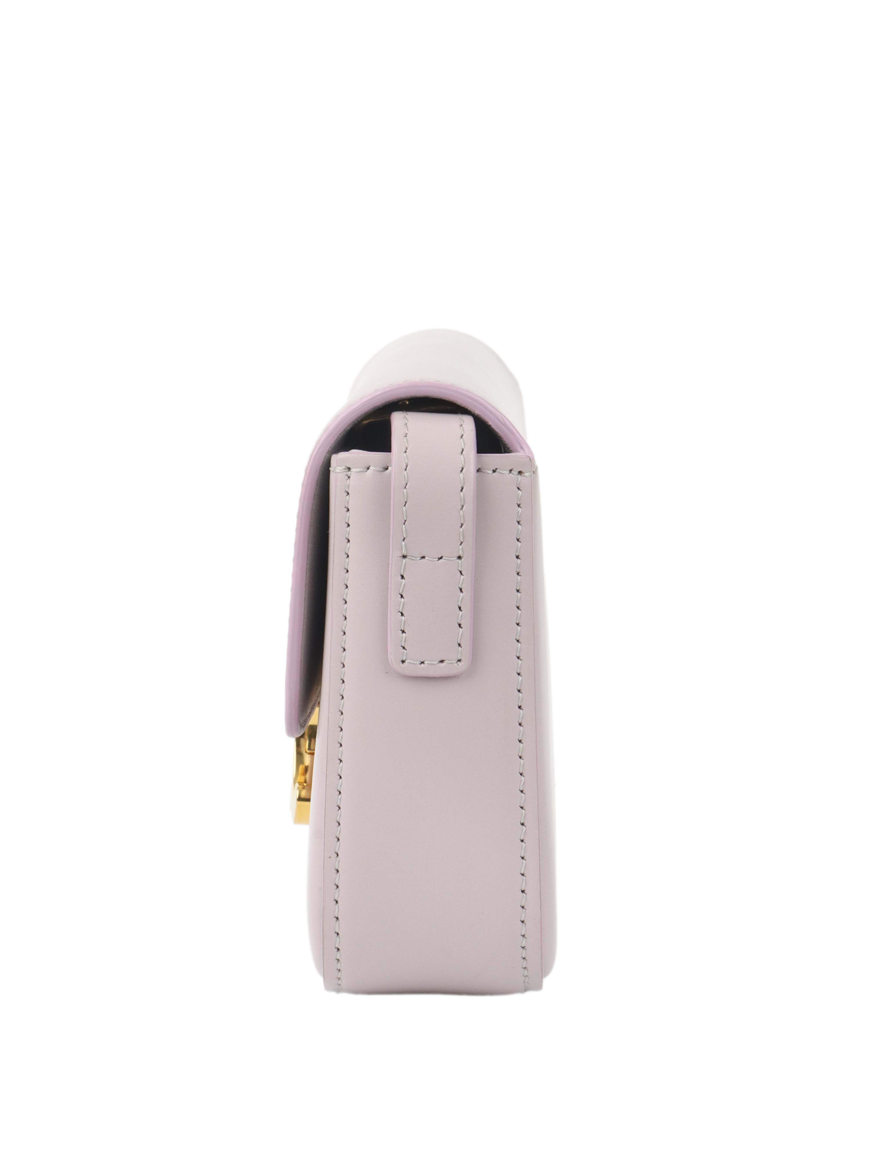 Celine Claude Shoulder Bag in Light Lavender - Women's Luxury Leather Crossbody Purse for Work, Travel & Evening Out