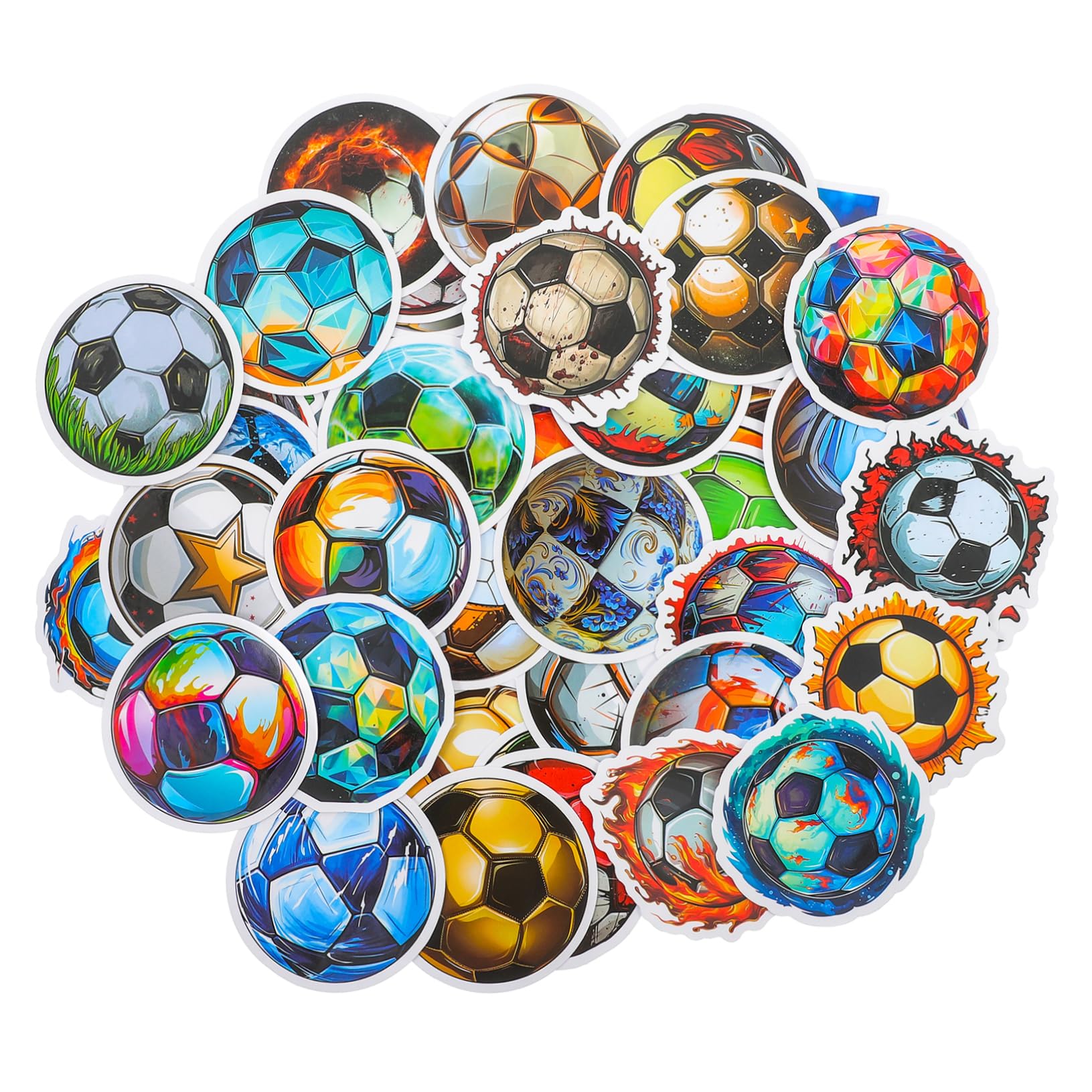GOOHOCHY 250 Pcs Football Stickers - Soccer Sports Decals for Scrapbooking, DIY Crafts, Party Decorations & School Projects - Perfect for Kids' Rooms, Team Events & Sports Themed Parties