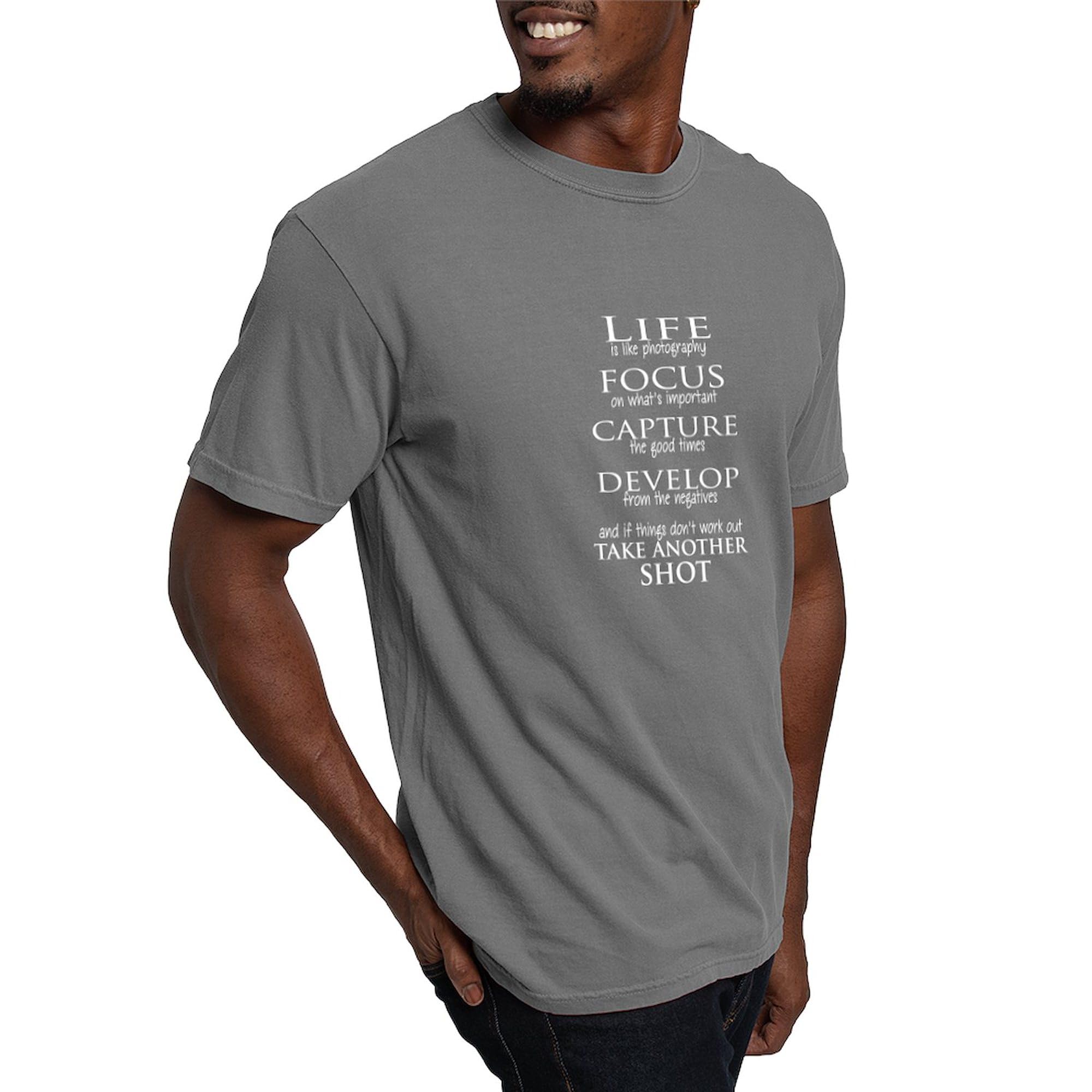 Life is Like Photography T-Shirt for Men | Comfort Colors Cotton Tee | Casual Wear & Photography Enthusiast Gift