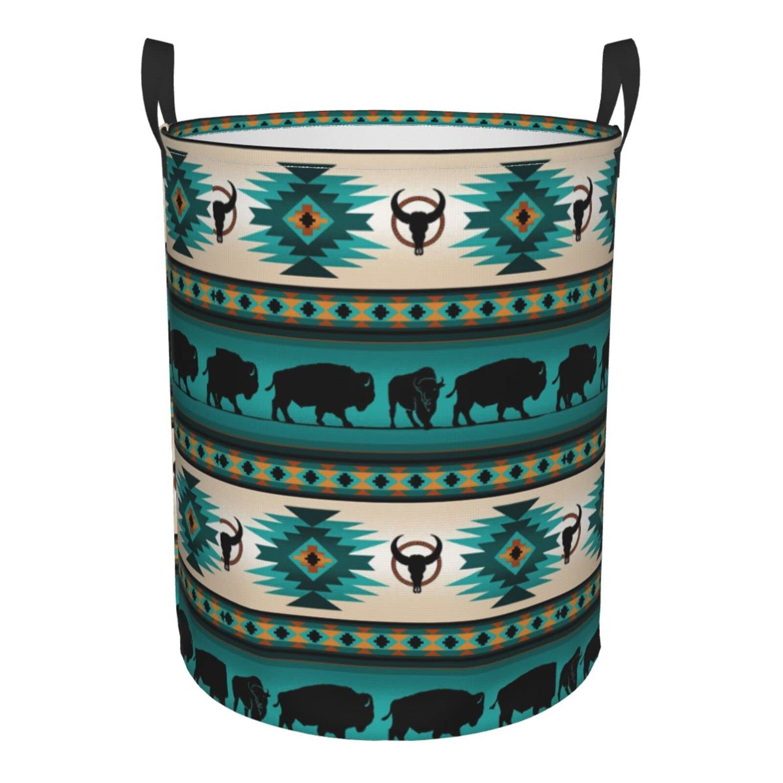 Native American Laundry Hamper - Extra Large Woven Clothes Basket for Dirty Laundry Storage | Perfect for Bedroom, Closet & Laundry Room Organization