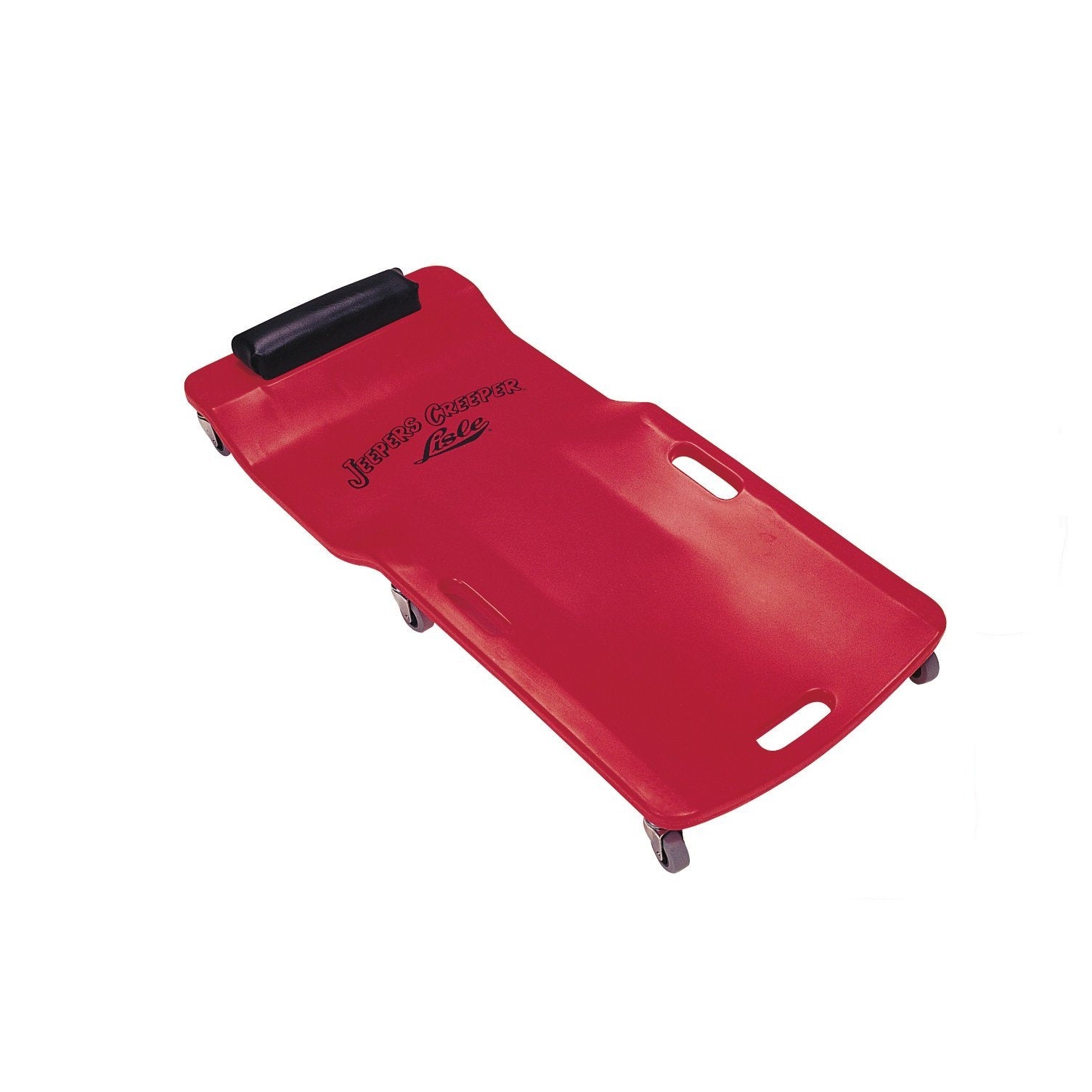 Lisle 92102 Red Plastic Creeper - Low Profile Mechanics Stool for Auto Repair & Under Car Maintenance - Perfect for DIY Garage Work & Professional Automotive Service