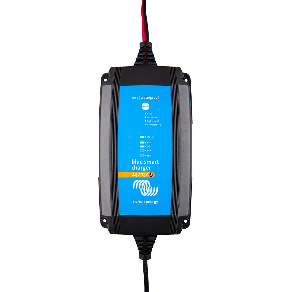 Victron BlueSmart IP65 Waterproof 24V/13A Battery Charger - UL Approved, NEMA 1-15P Plug, 120V Input - Perfect for Marine, RV, and Off-Grid Power Systems