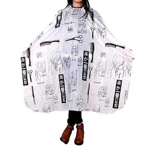 Waterproof Salon Apron for Hairdressing - Shampoo & Hair Cutting Cape - Black & White Dye Resistant - Perfect for Hair Stylists, Barbers & Home Use