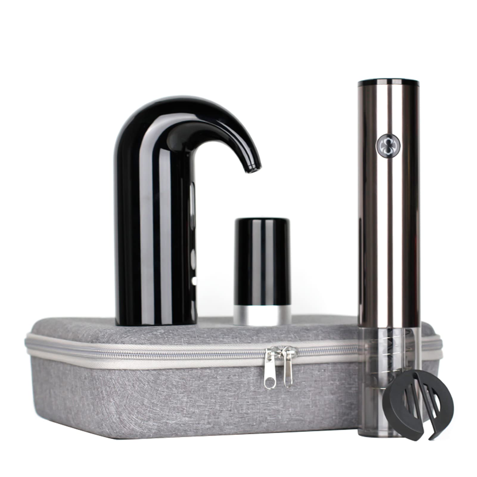 Premium Electric Wine Gift Set - Electric Wine Bottle Opener, Aerator & Decanter, Vacuum Stopper, Foil Cutter & Storage Box - Perfect for Parties, Weddings & Home Entertaining
