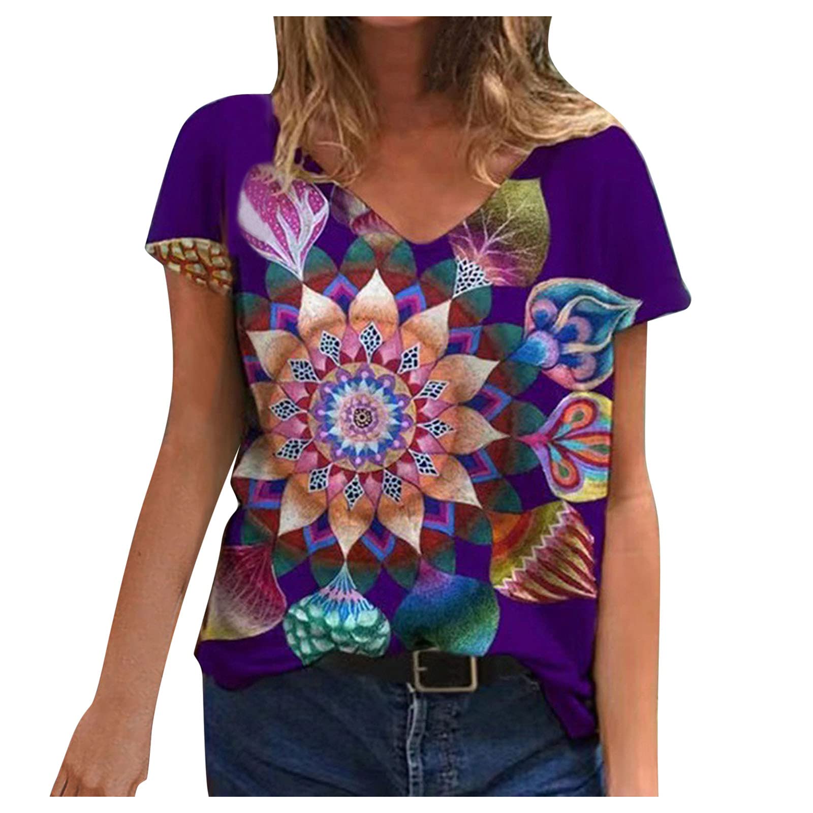 Women's Loose Casual Cold Shoulder Tunic Blouse - Party & Everyday Wear - Flowy Basic Top for Women - Perfect for Office, Date Night & Weekend Outings
