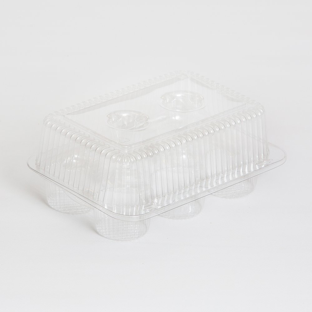 300 Heavy-Duty PETE 6-Count Muffin & Cupcake Containers - Perfect for Bakeries, Catering & Party Dessert Displays
