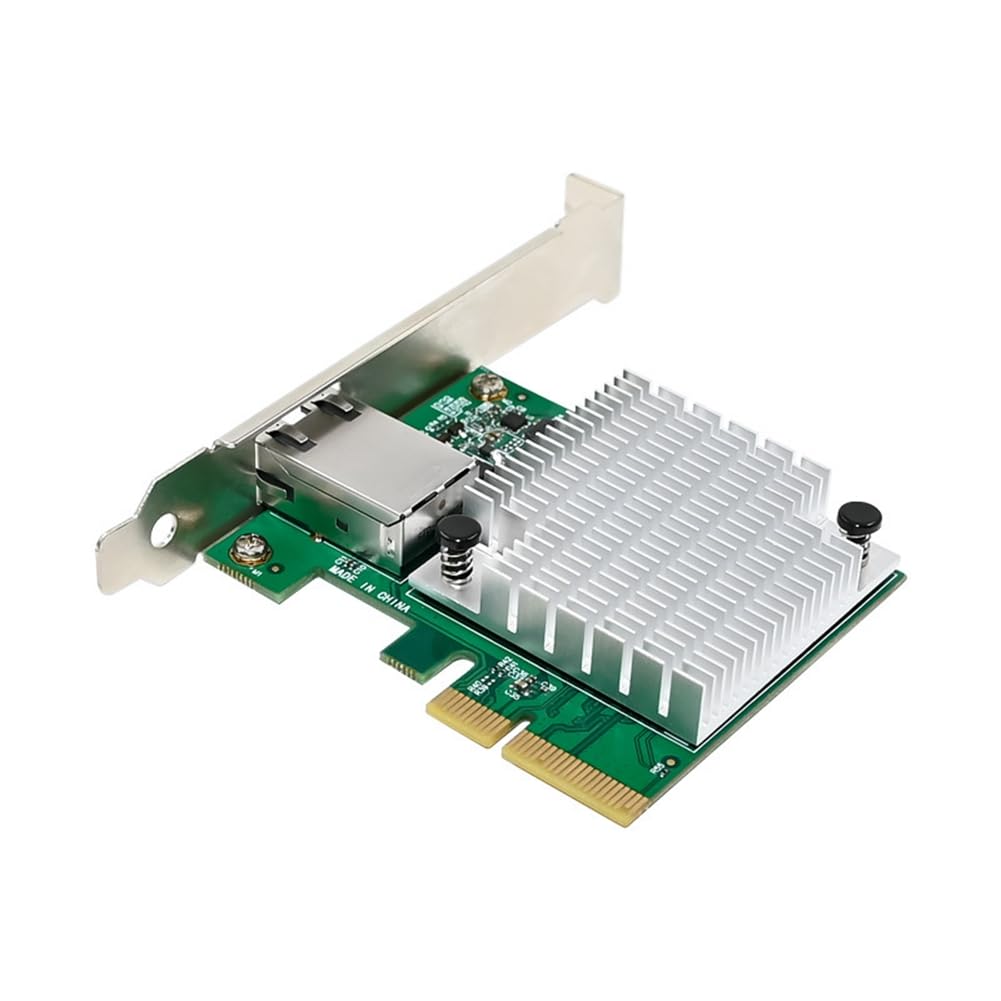 Hikgins ST7375 M-Gig AQC113C PCIe 4.0 x4 10Gbps Ethernet Network Card - High-Speed 10 Gigabit NIC for Gaming, Server, Workstation & Data Center Applications