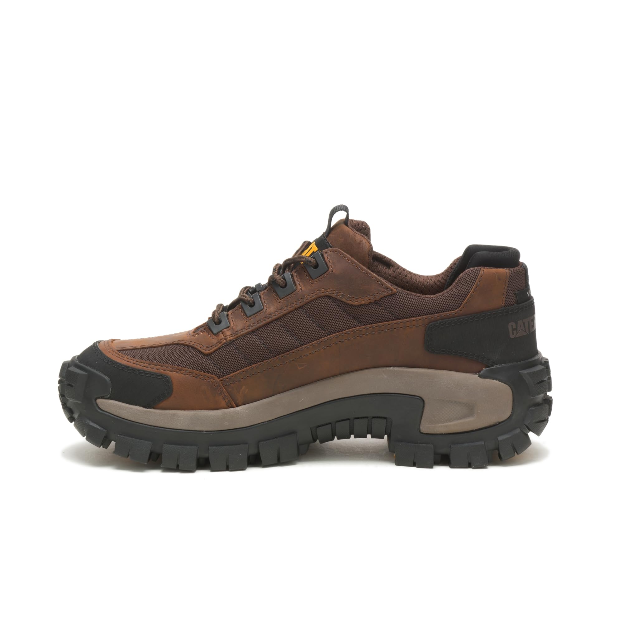 CAT Footwear Men's Invader Steel Toe Work Boots - Durable Safety Shoes for Construction, Warehouse & Industrial Work | Slip & Oil Resistant Work Boots for Men