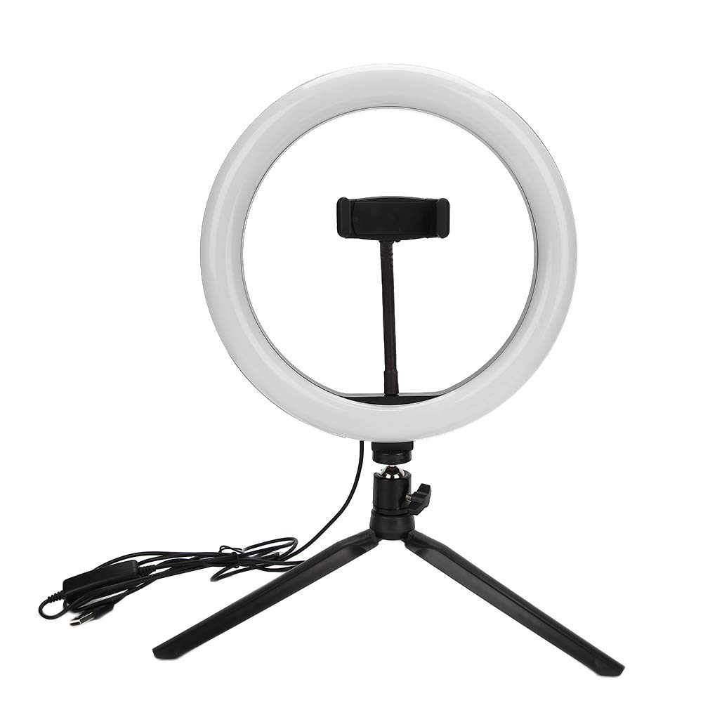 Professional Dimmable Ring Light for Tattoo Artists, Makeup & Selfie Photography - Adjustable LED Desk Lamp for Studio, Home Salon, and Content Creation