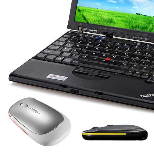 2.4GHz Ultra Slim Wireless Optical Mouse for PC & Laptop - Ergonomic USB Mouse for Office, Gaming, and Home Use