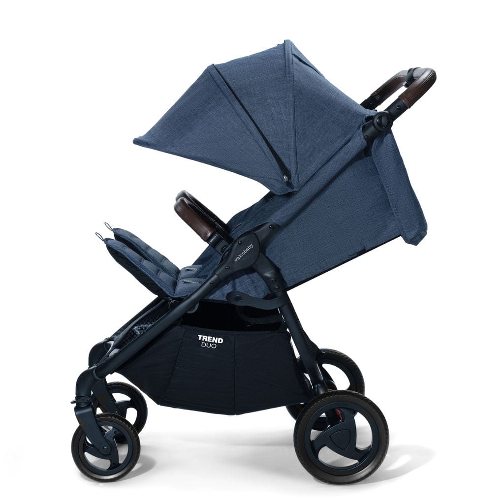 Valco Baby Duo Trend Double Stroller - Lightweight Compact Side by Side Stroller for Twins & Toddlers | Perfect for Shopping, Travel & Outdoor Adventures