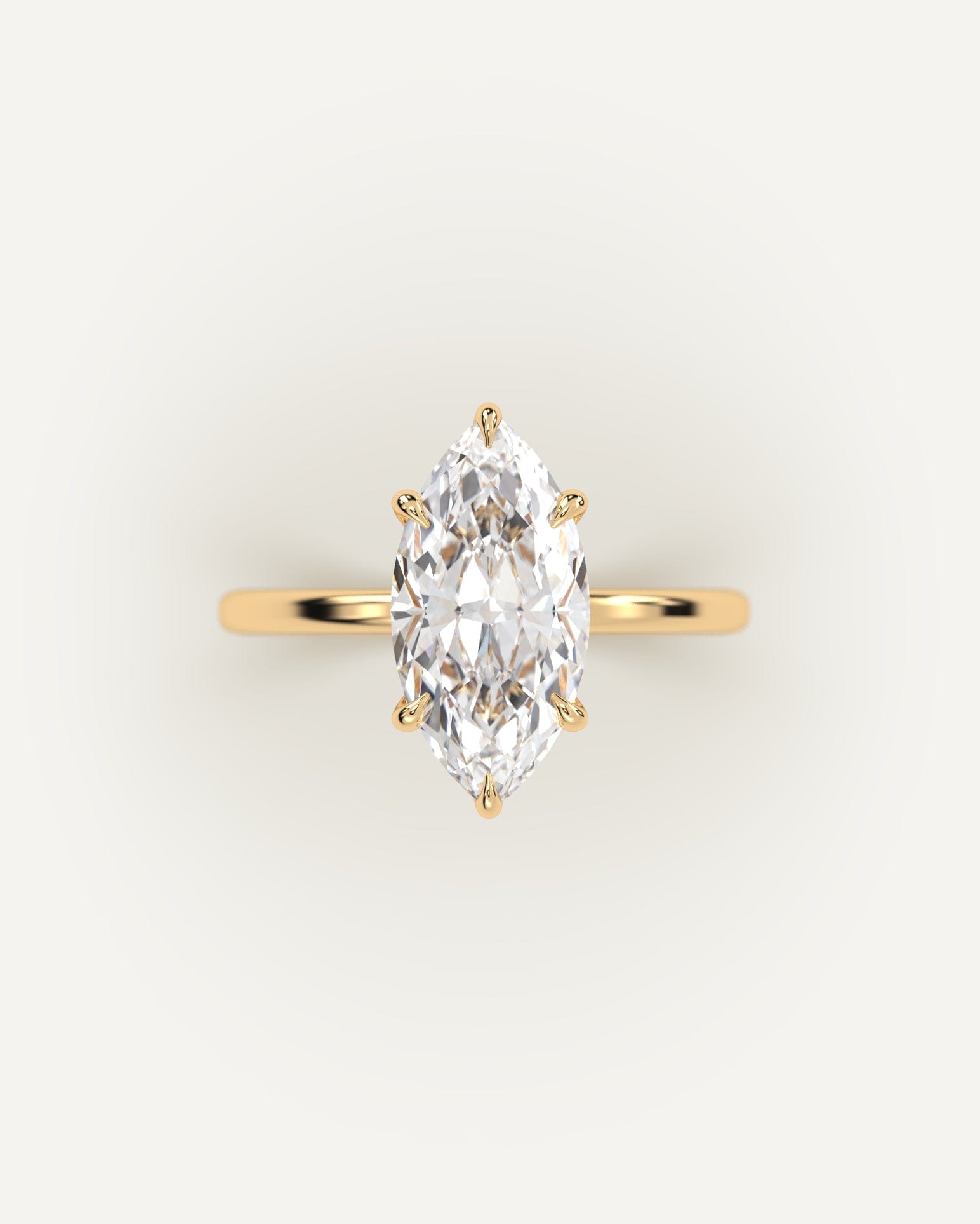 3 Carat Marquise Cut Diamond Ring – Elegant Solitaire Engagement Ring for Women | Perfect for Proposals, Weddings & Anniversaries