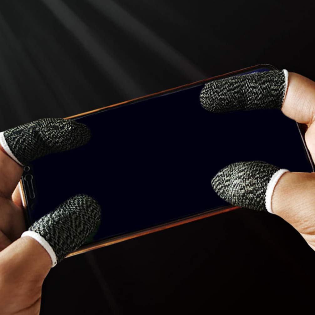 10-Pack Anti-Sweat Finger Cots for Gaming - Breathable Thumb Sleeves for Controllers & Phones | Reduce Sweat & Improve Grip | Perfect for PS5, Xbox, Switch & Mobile Gaming