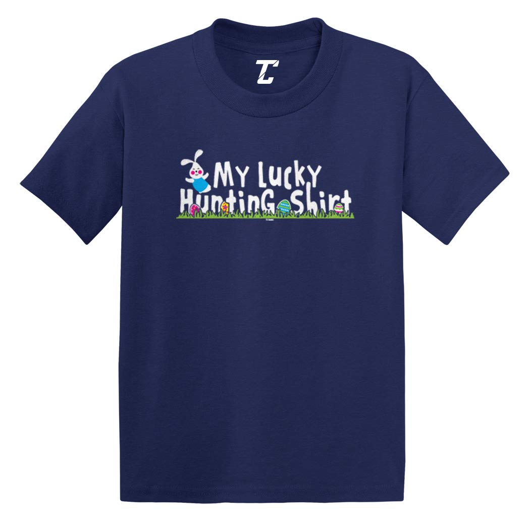 Lucky Hunting Shirt for Babies & Toddlers - Soft Cotton Easter Egg Print T-Shirt | Cute Holiday Outfit for Easter Egg Hunts & Spring Celebrations