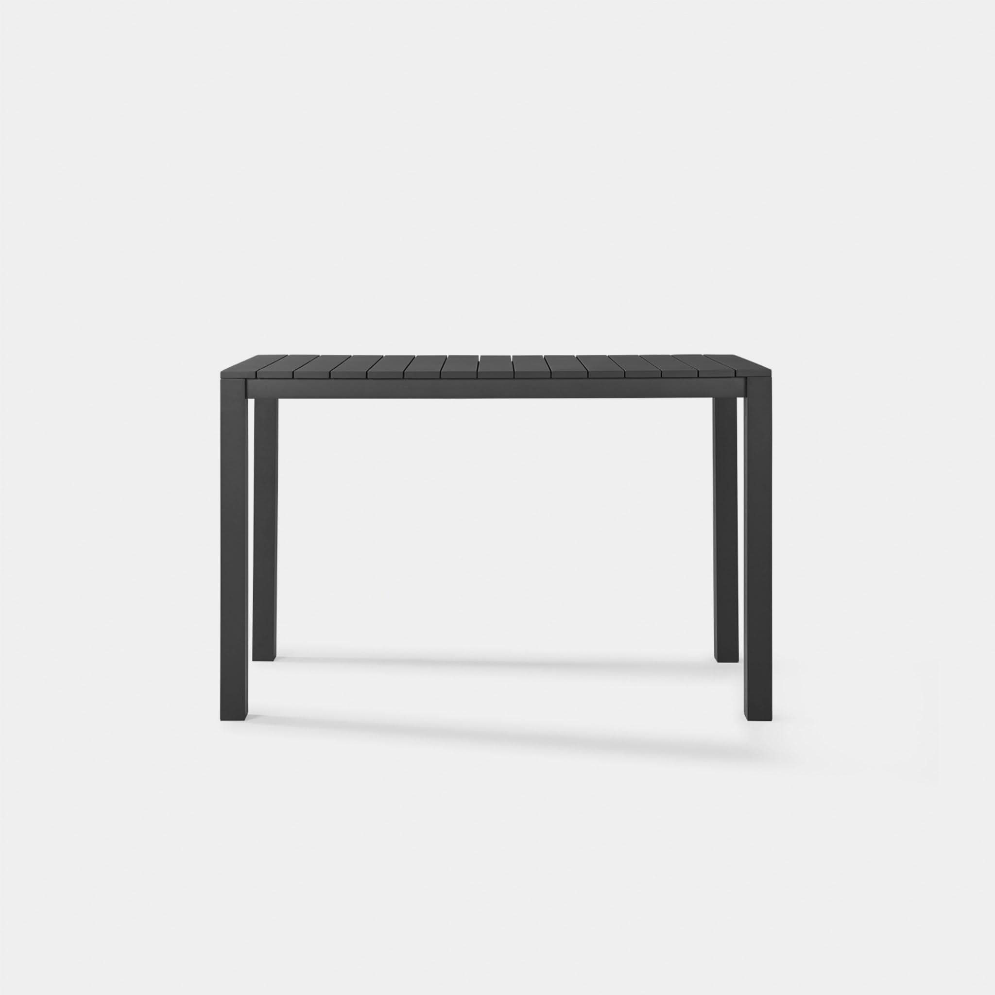 Premium Aluminum Rectangle Bar Table - Durable & Modern Outdoor/Indoor Dining Table for Patio, Restaurant, or Home Use