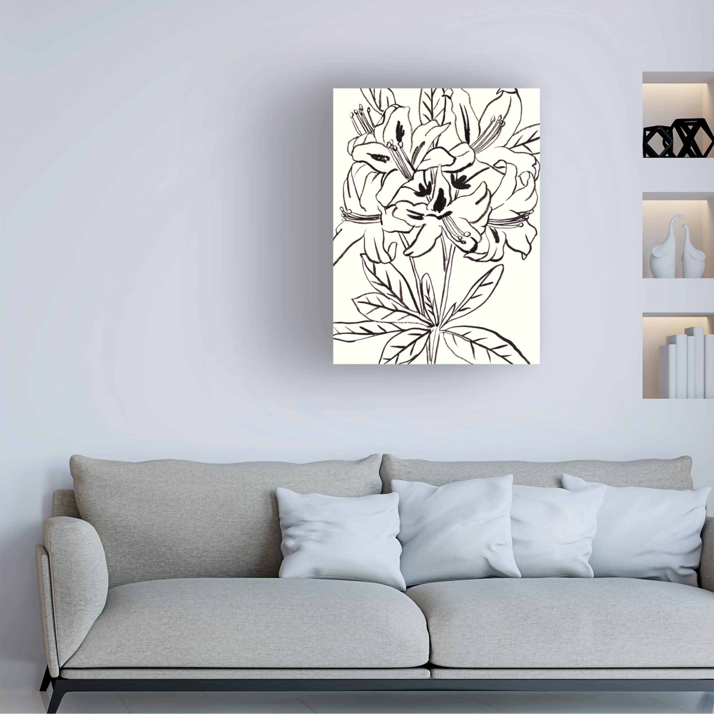 Trademark Fine Art 'Self III' Canvas Art by Melissa Wang - Modern Abstract Wall Decor for Living Room, Bedroom & Office | Stretched Canvas Print for Home & Office Decor