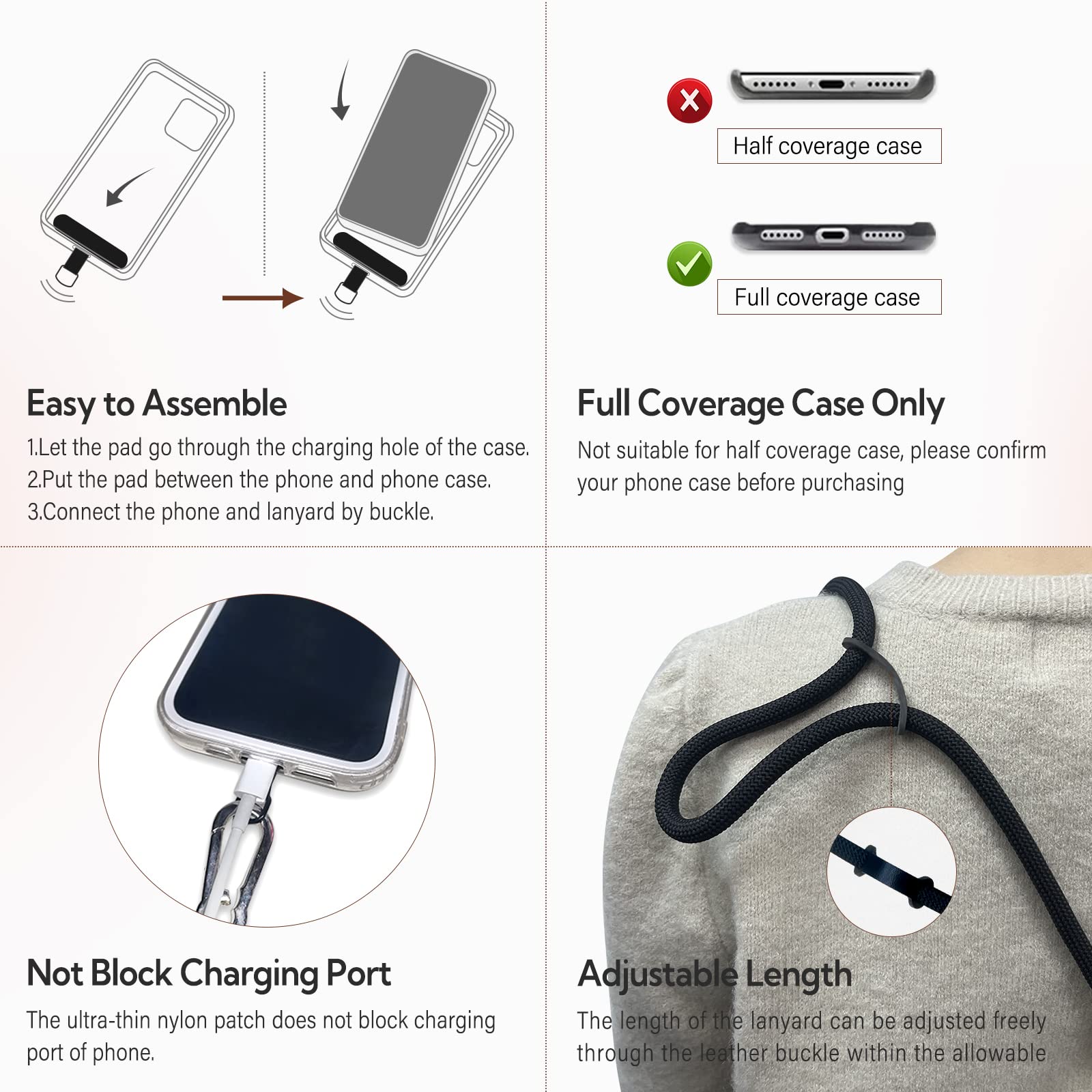 Universal Phone Lanyard with Wallet - 51