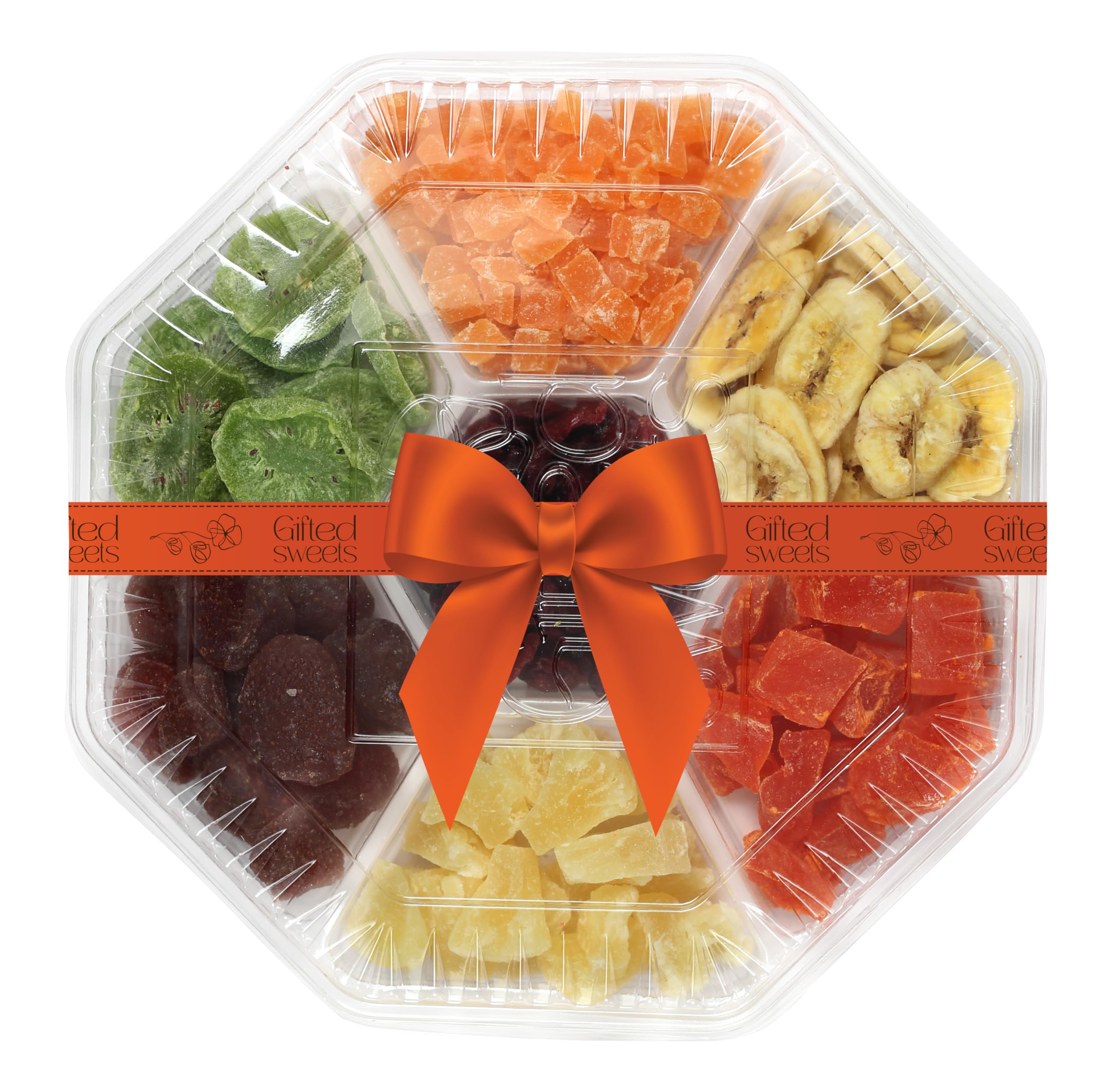 Premium Dried Fruit Gift Basket - 7 Sweet Tropical Gourmet Dried Fruits Assortment | Healthy Snack Food Gift Box for Birthday, Sympathy, Christmas, Housewarming | Perfect for Office, Home, Party & Holiday Gifting