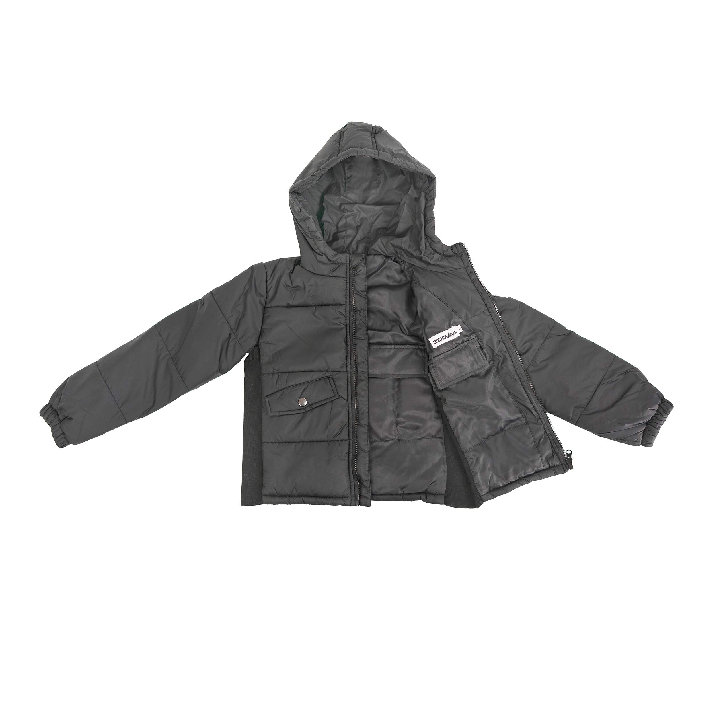 Weighted Jacket for Kids - Adjustable Weighted Compression Puffer Jacket with Hood & Removable Weights | Sensory Therapy for Autism & ADHD | Outdoor Play & Indoor Comfort (Medium)