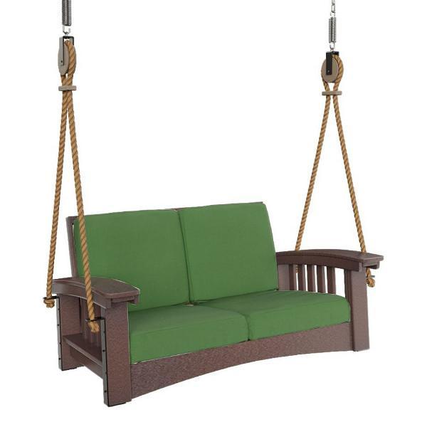 Premium Mission Lounge Rope Swing - Heavy Duty Indoor/Outdoor Hanging Chair for Backyard, Patio & Nursery - Perfect for Relaxation, Reading & Playtime
