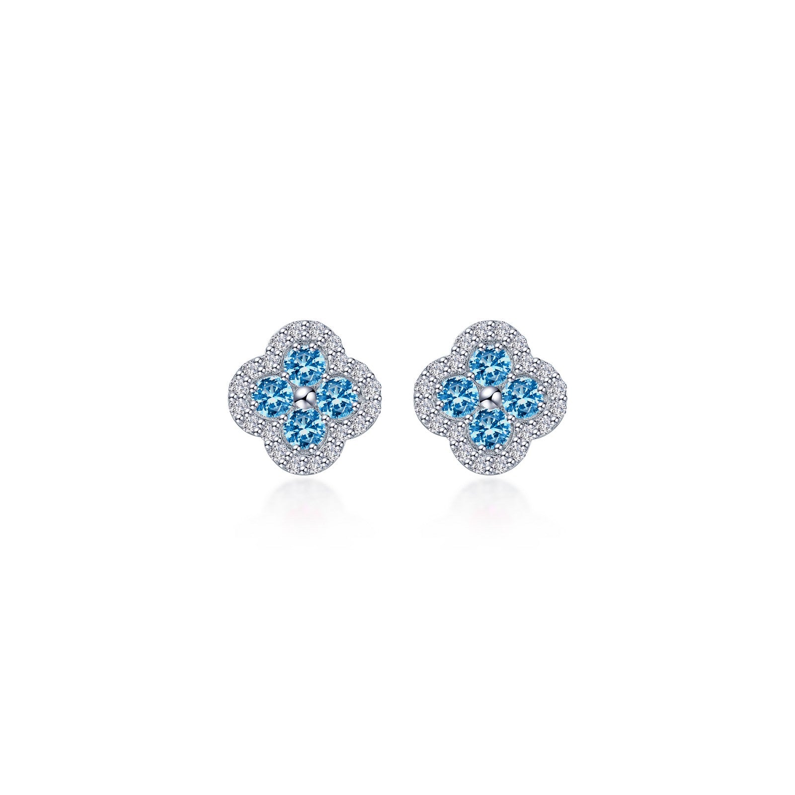 0.8 CTW Diamond Halo Stud Earrings for Women - 14K White Gold Elegant Bridal Jewelry - Perfect for Weddings, Anniversaries & Special Occasions
