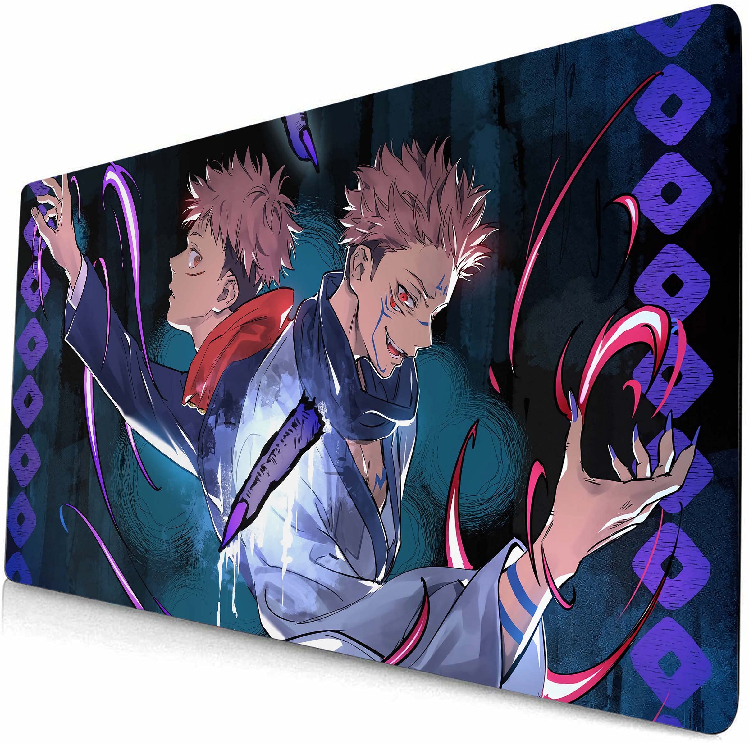 Jujutsu Kaisen Anime Mouse Pad - Extra Large 90x40cm Gaming Desk Mat for Computer Keyboard & Mouse - Non-Slip Rubber Base for PC, Laptop, Office & Home Gaming Setup