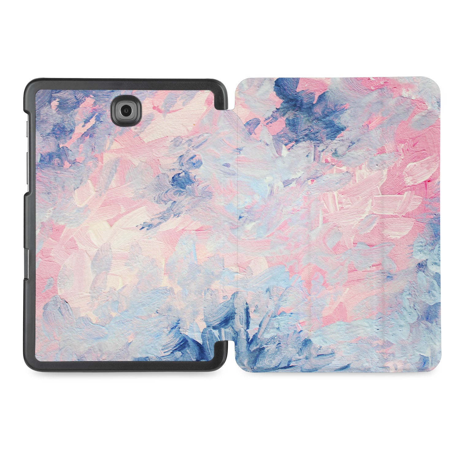 Samsung Tablet Case - Oil Painting Abstract Design Protective Cover for Galaxy Tab A/S6/S7/S8 - Perfect for Home, Office & Travel Use