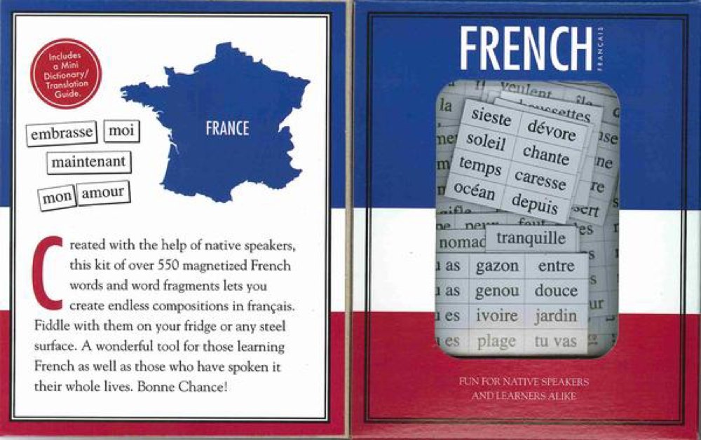 Magnetic Poetry French Kit - Refrigerator Word Magnets for Writing Poems & Letters - Made in USA - Perfect for Home, Office & Creative Gifts