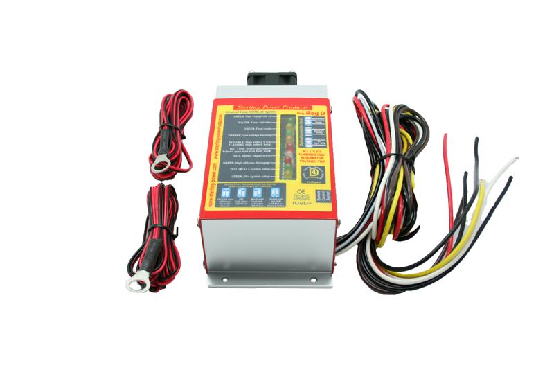 Sterling Power ProReg D 12V/24V Advanced Smart Alternator Regulator for Marine, RV & Off-Grid Solar Systems - High-Efficiency Battery Charging Solution