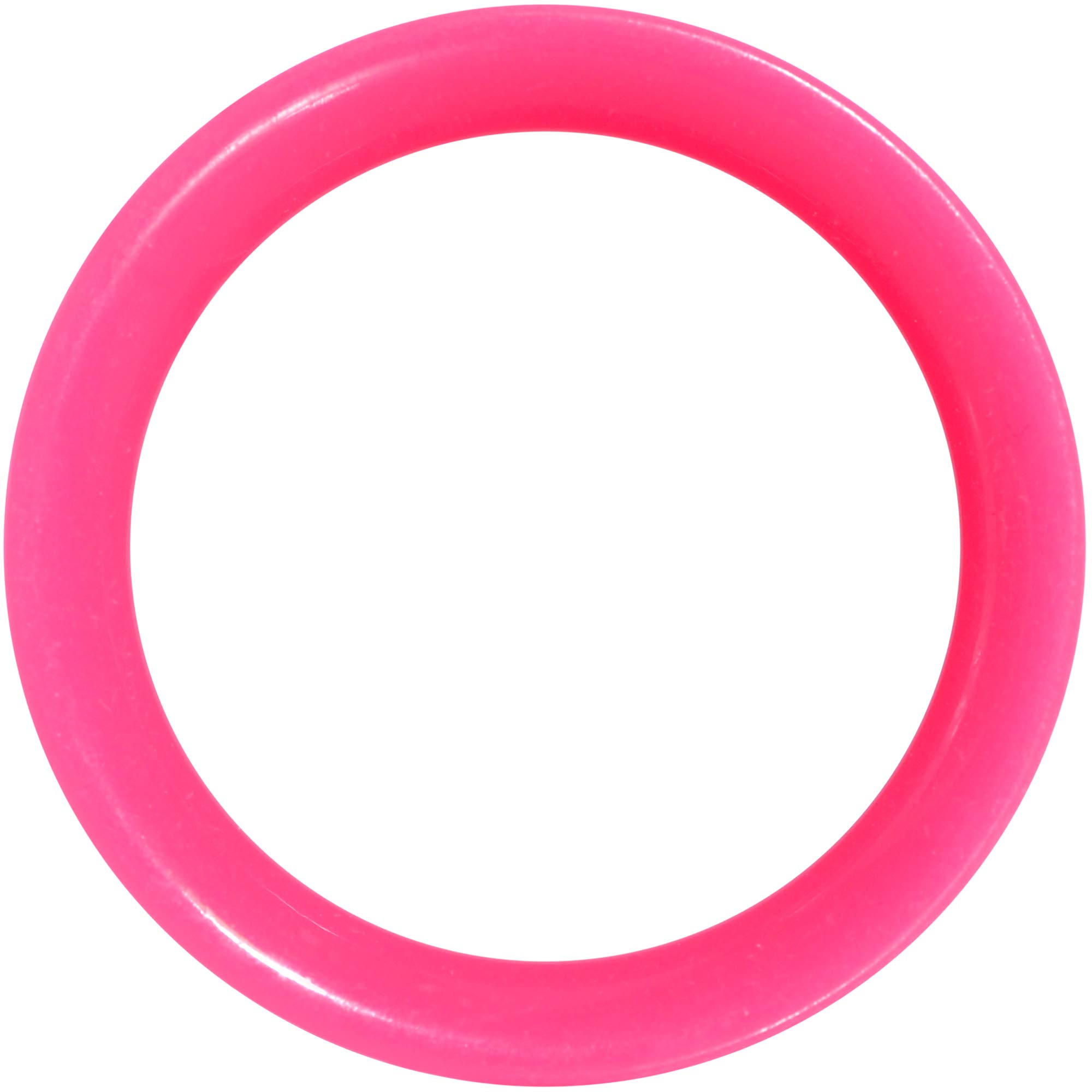 Body Candy Women's 2-Piece Pink UV Acrylic Double Flare Saddle Plug Ear Gauges (16mm-20mm) - Trendy Stretching Jewelry for Parties, Concerts & Alternative Fashion