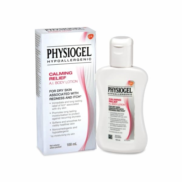 Physiogel Hypoallergenic Body Lotion 100ml - Fragrance-Free, Dermatologist Recommended Moisturizer for Dry, Sensitive Skin | Ideal for Daily Hydration & Eczema Relief