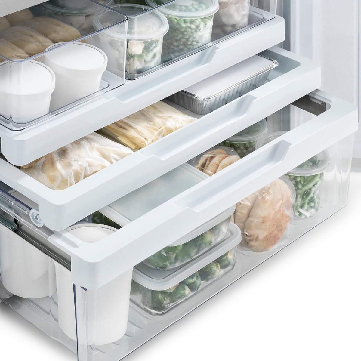 Fisher & Paykel 494L Bottom Mount Refrigerator with ActiveSmart Technology - Stainless Steel RF522BRPX6 | Energy Efficient French Door Fridge for Modern Kitchen & Open Plan Living Spaces