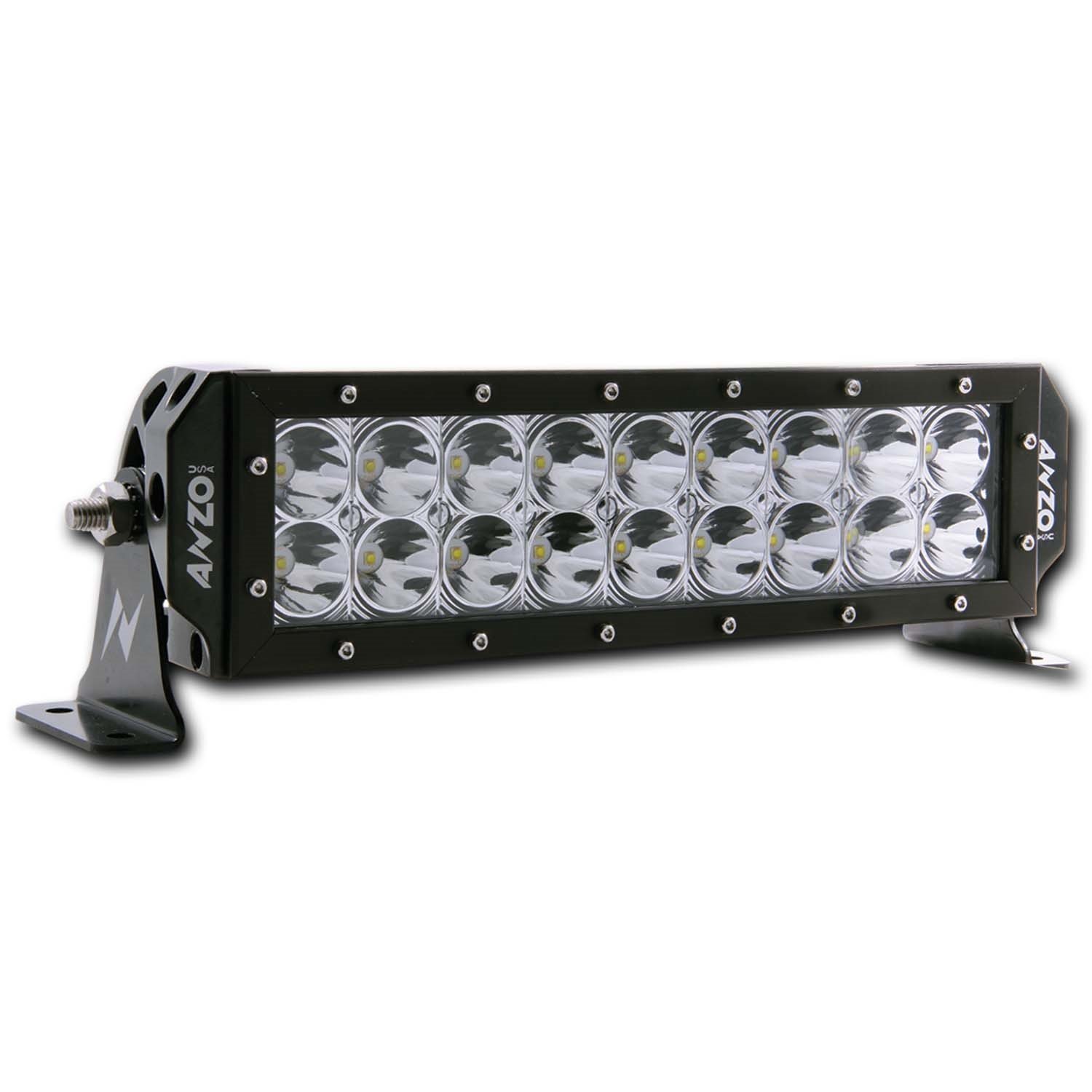 AnzoUSA 881026 12 Inch 3W LED Off-Road Light Bar - Waterproof Dustproof for Jeep Wrangler, Truck, ATV, UTV, SUV, Boat - Perfect for Off-Roading, Camping, Hunting & Night Driving
