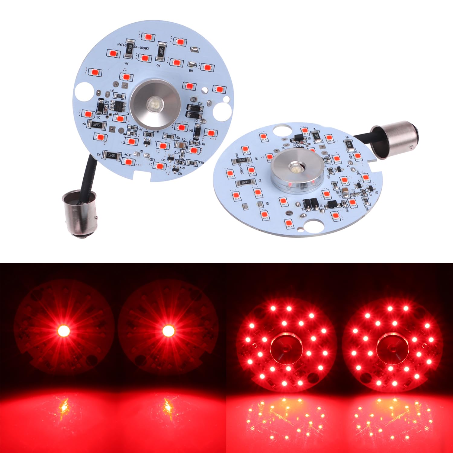 1157 Red LED Turn Signal Bulbs - 3