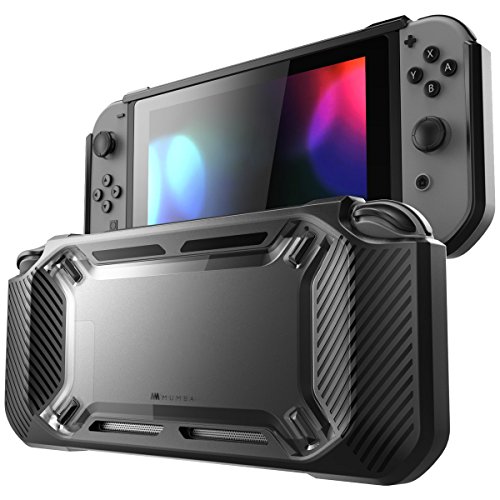 Premium Heavy Duty Slim Rubberized Snap-on Hard Case Cover for Nintendo Switch 2017 - Shockproof Protection for Gaming Console (Black) | Perfect for Travel, Home Use & On-the-Go Gaming Protection