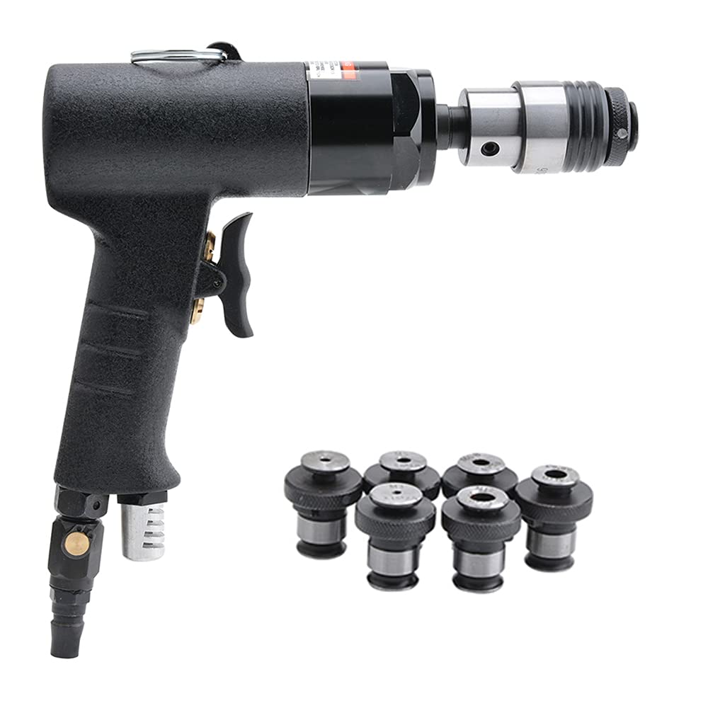 MXBAOHENG Pneumatic Tapping Machine M3-M12, 750 RPM, 1.55kg, Black - High-Speed Metal Threading Tool for DIY, Automotive & Industrial Applications