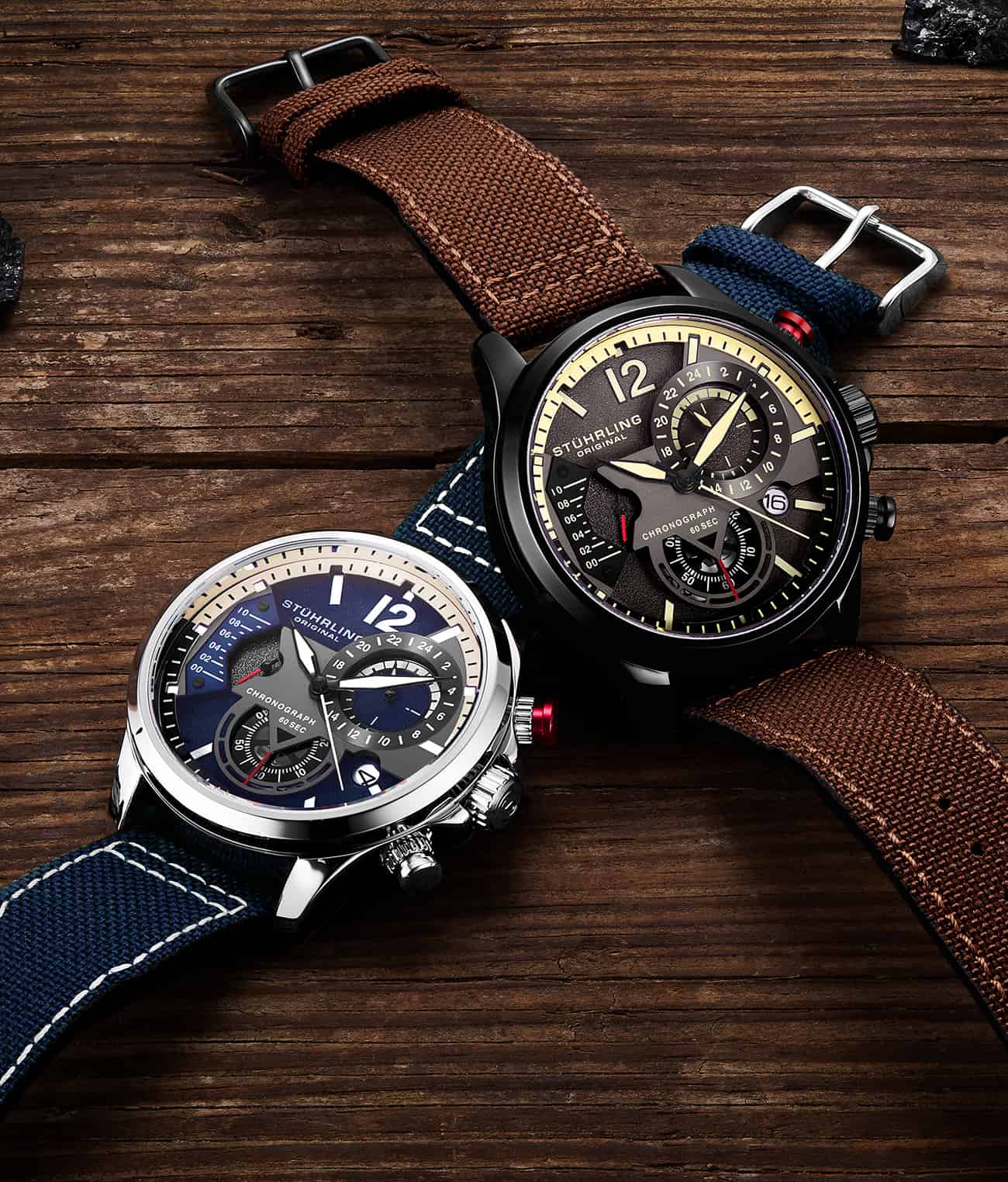 Cordura 4029 Quartz 45mm Aviator Watch - Durable Military-Grade Timepiece for Outdoor Adventures & Aviation Enthusiasts