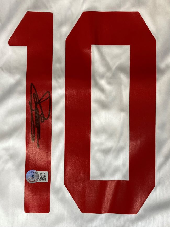 Clarence Seedorf Autographed AC Milan White Adidas Soccer Jersey - Authentic Signed Football Shirt for Collectors & Fans - Perfect for Memorabilia Displays & Sports Gifts