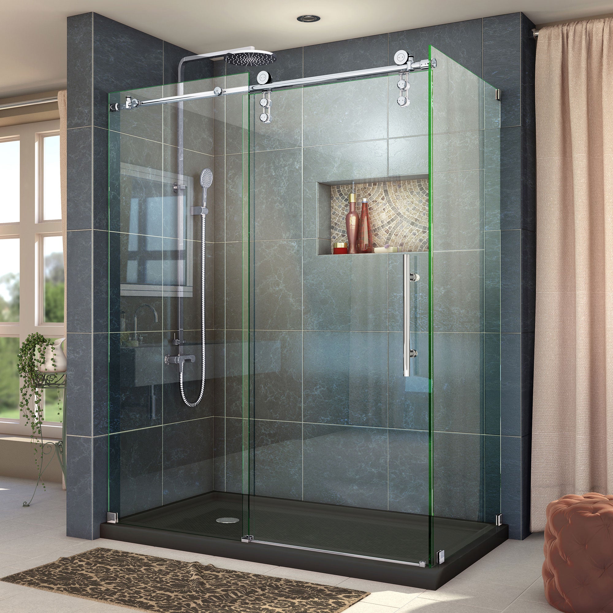DreamLine Enigma Z Frameless Sliding Shower Door - 34.5