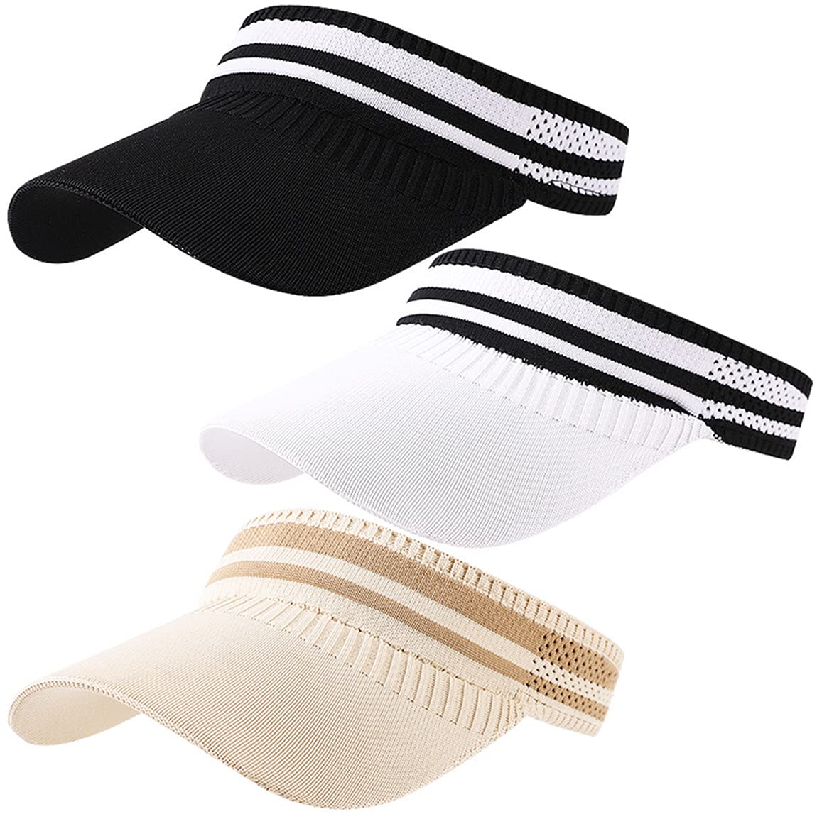 UV Protection Wide Brim Sun Visor Hat - Breathable Sports Cap for Tennis, Golf, Beach & Outdoor Activities | Sunblock UPF 50+ Sunscreen Hat for Men & Women