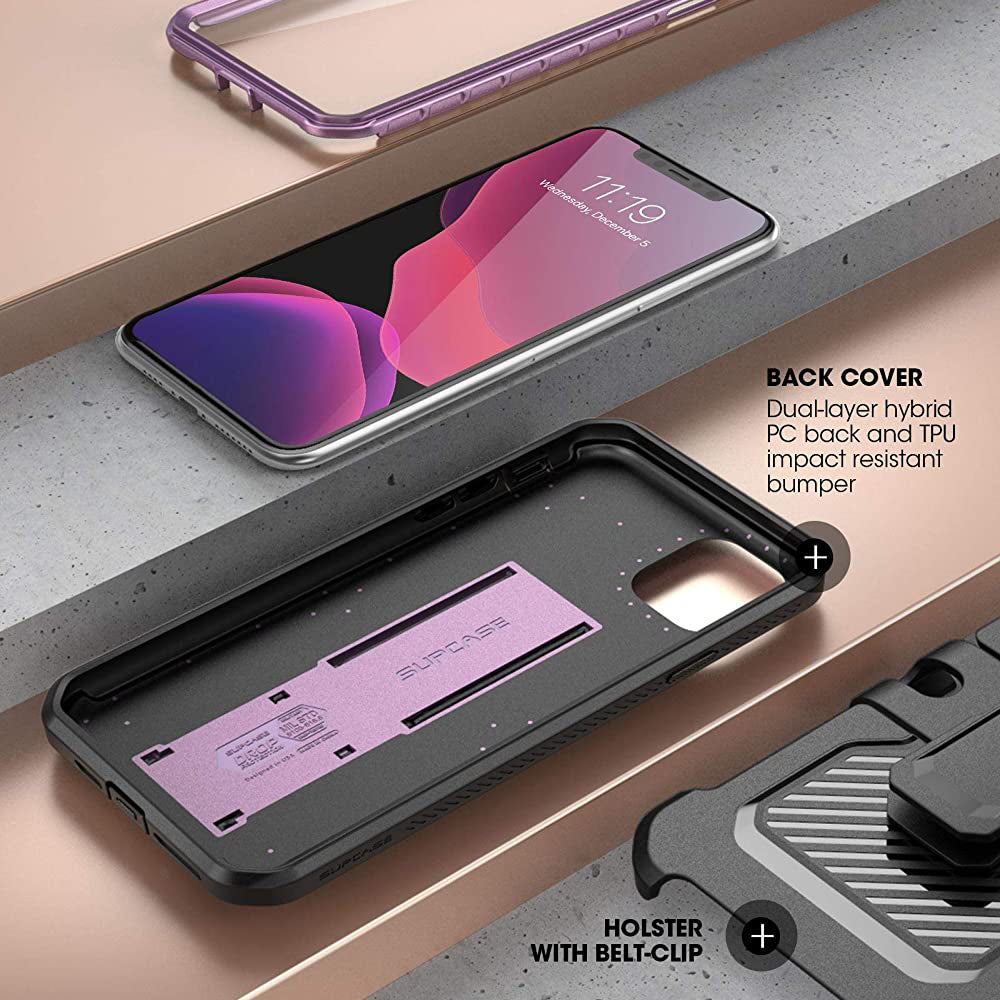iPhone 11 Pro Max 6.5 Inch Shockproof Case - Unicorn Beetle Pro Series Rugged Protective Cover with Metallic Purple Finish | Perfect for Outdoor Activities, Work & Daily Use
