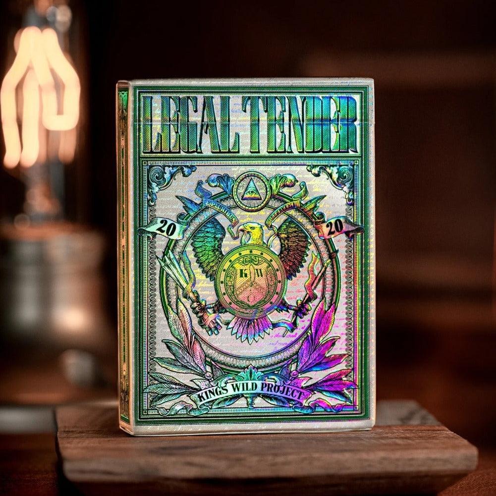 Holographic Legal Tender Version II Playing Cards - Premium Collectible Deck by Kings Wild Projects | Perfect for Magic Tricks, Cardistry & Poker Games