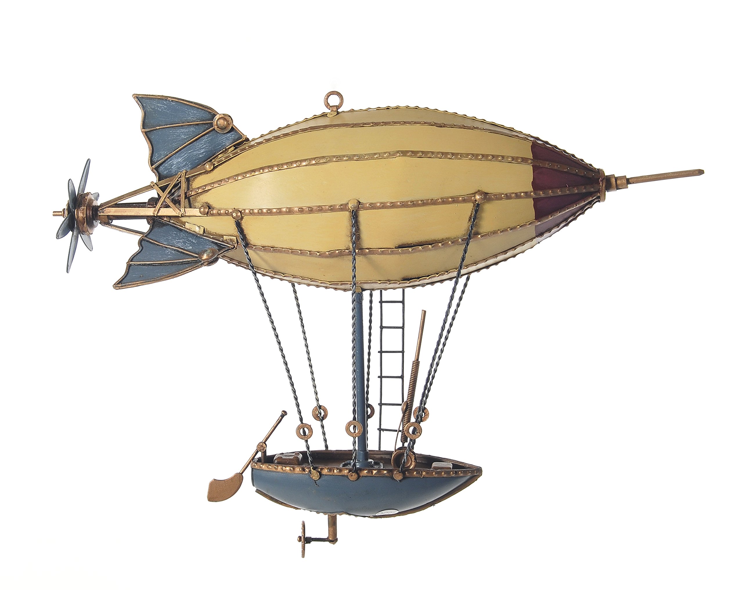 Vintage Steampunk Airship Iron Model - Collectible Decorative Display for Home, Office & Gothic Themed Rooms