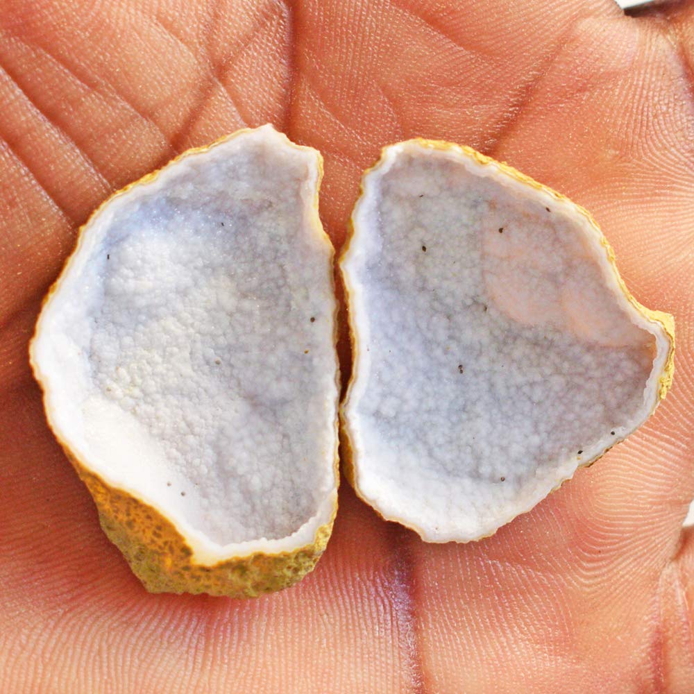 Natural Geode Druzy 2 Piece Lot Gemstone – 23 CTW, Drusy, Druzzy, Tiny Geode, Baby Tobasco, Baby Geode, Geode with Agate Druzy – Perfect for Jewelry Making, Home Decor & Crystal Healing